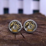Cabochon Steampunk Cufflink