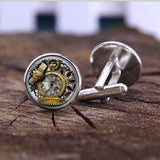 Cabochon Steampunk Cufflink