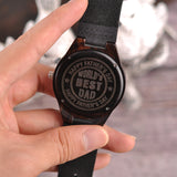 "World's Best Dad" Engraved Watch